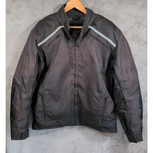 Bilt Motorcycle Jacket Blast H2O Men's XL Black Reflective Breathable Vented